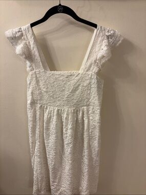 Draper James white babydoll dress